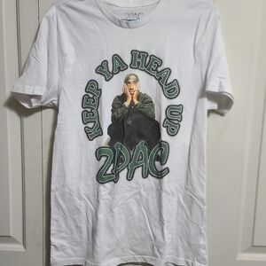 Bravado White Short Sleeve Tee with Graphic Design